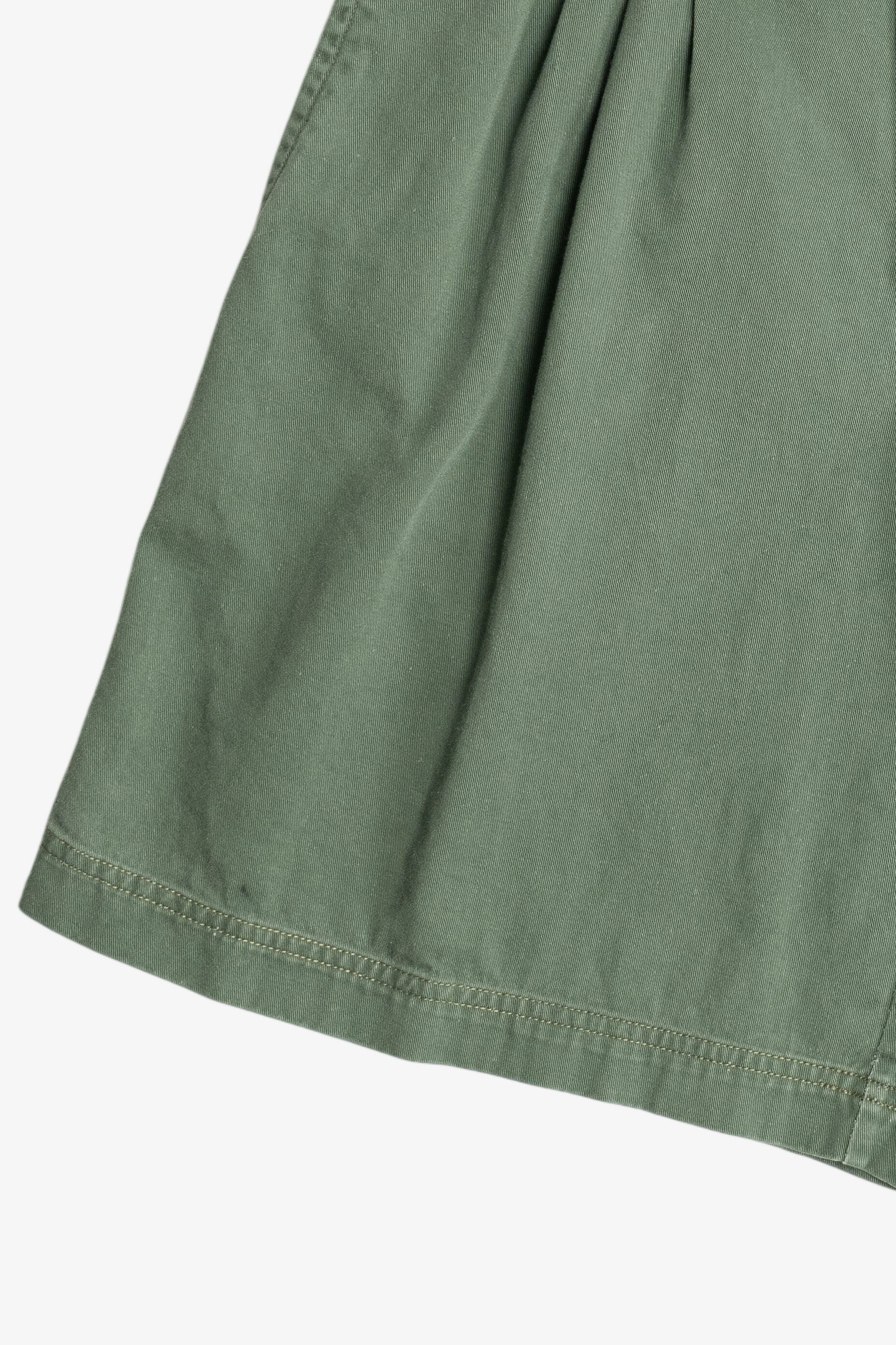 Vintage Sage Green Pleated High Waisted Shorts (1990s)