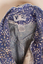 Vintage Acid Wash Fold Over Denim Shorts (1990s)