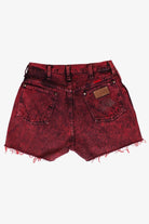 Vintage Red Wrangler Denim Cutoff Shorts (1990s)