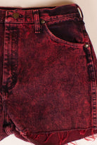 Vintage Red Wrangler Denim Cutoff Shorts (1990s)