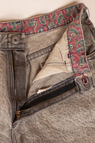 Vintage Lee Paisley Detail Denim Cutoff Shorts (1990s)
