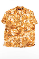 Vintage Rusty Palms Silk Shirt
