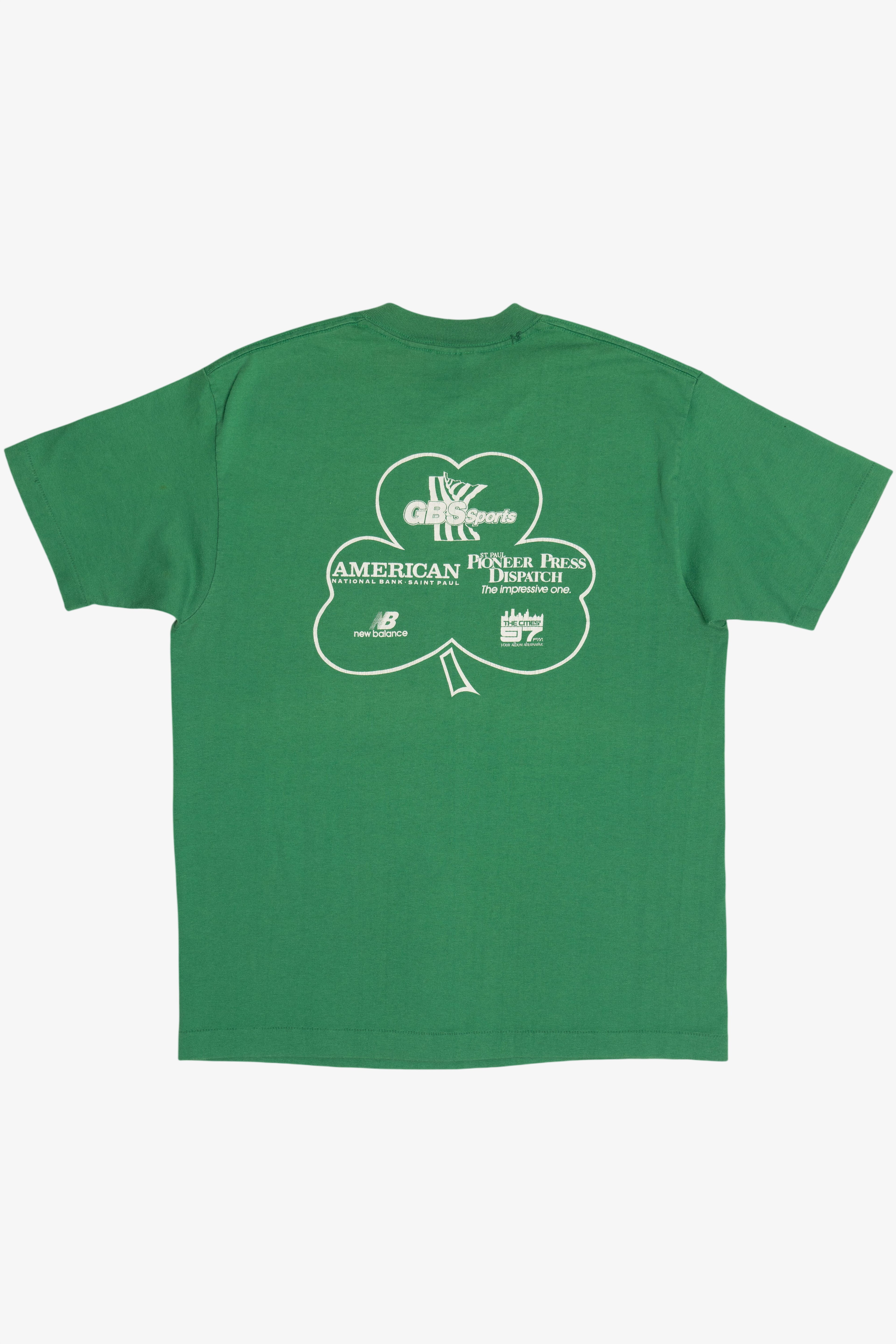 Vintage 1988 "St. Patrick's Day 8K Run" Single Stitch T-Shirt (1980s)