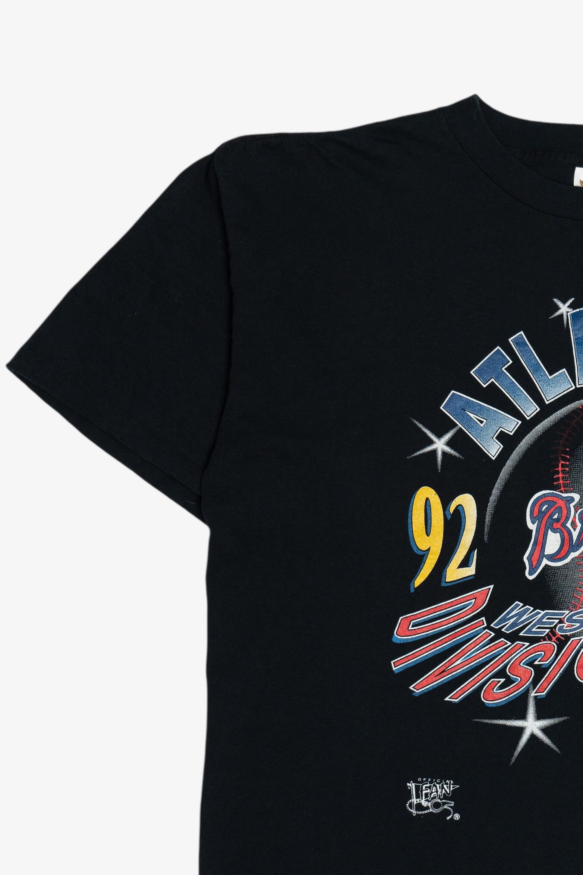 Vintage Atlanta Braves 1992 Back 2 Division Champs T-Shirt (1990s)