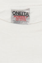 Vintage Cats & Kittens On The Beach Front/Back Print Single Stitch T-Shirt (1990s)