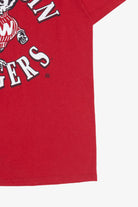 Vintage "Wisconsin Badgers" University Of Madison Mascot Front/Back Print T-Shirt (1990s)