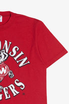 Vintage "Wisconsin Badgers" University Of Madison Mascot Front/Back Print T-Shirt (1990s)