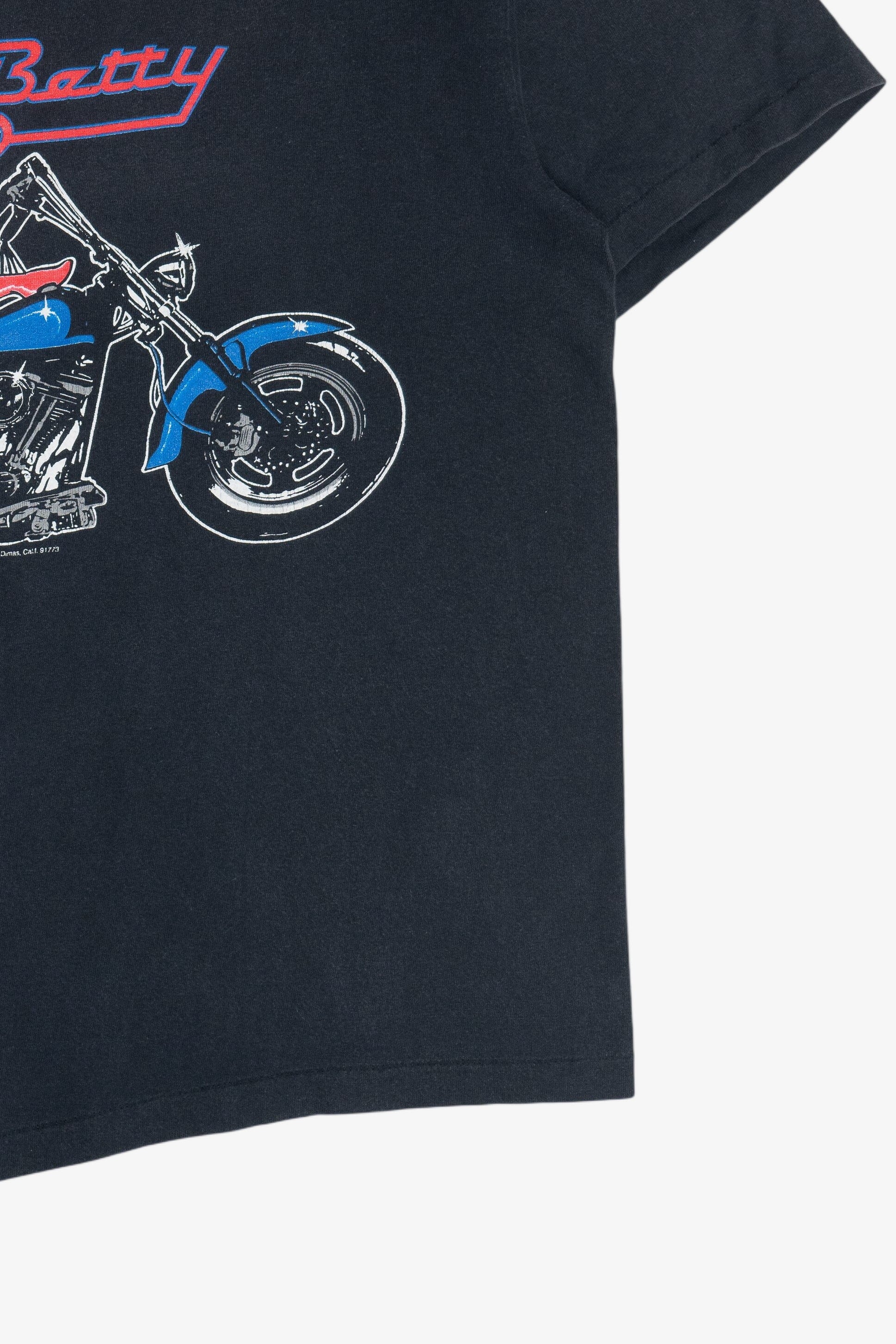Vintage "Biker Betty" Betty Boop On A Motorcycle T-Shirt (1990s)