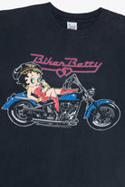 Vintage "Biker Betty" Betty Boop On A Motorcycle T-Shirt (1990s)