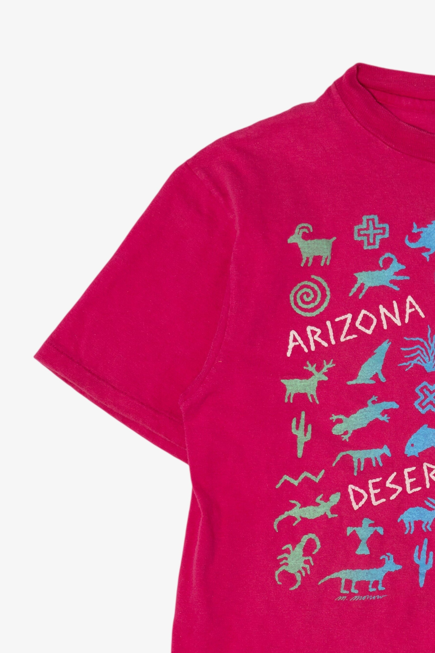 Vintage Pink Arizona Sonora Desert Museum Single Stitch T-Shirt (1980s)