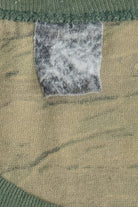 Vintage Tiger Stripe Camo Ringer Neck Single Stitch T-Shirt (1990s)