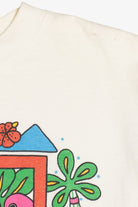 Vintage "The Tropics" Beach Illustration Alore Single Stitch T-Shirt (1990s)