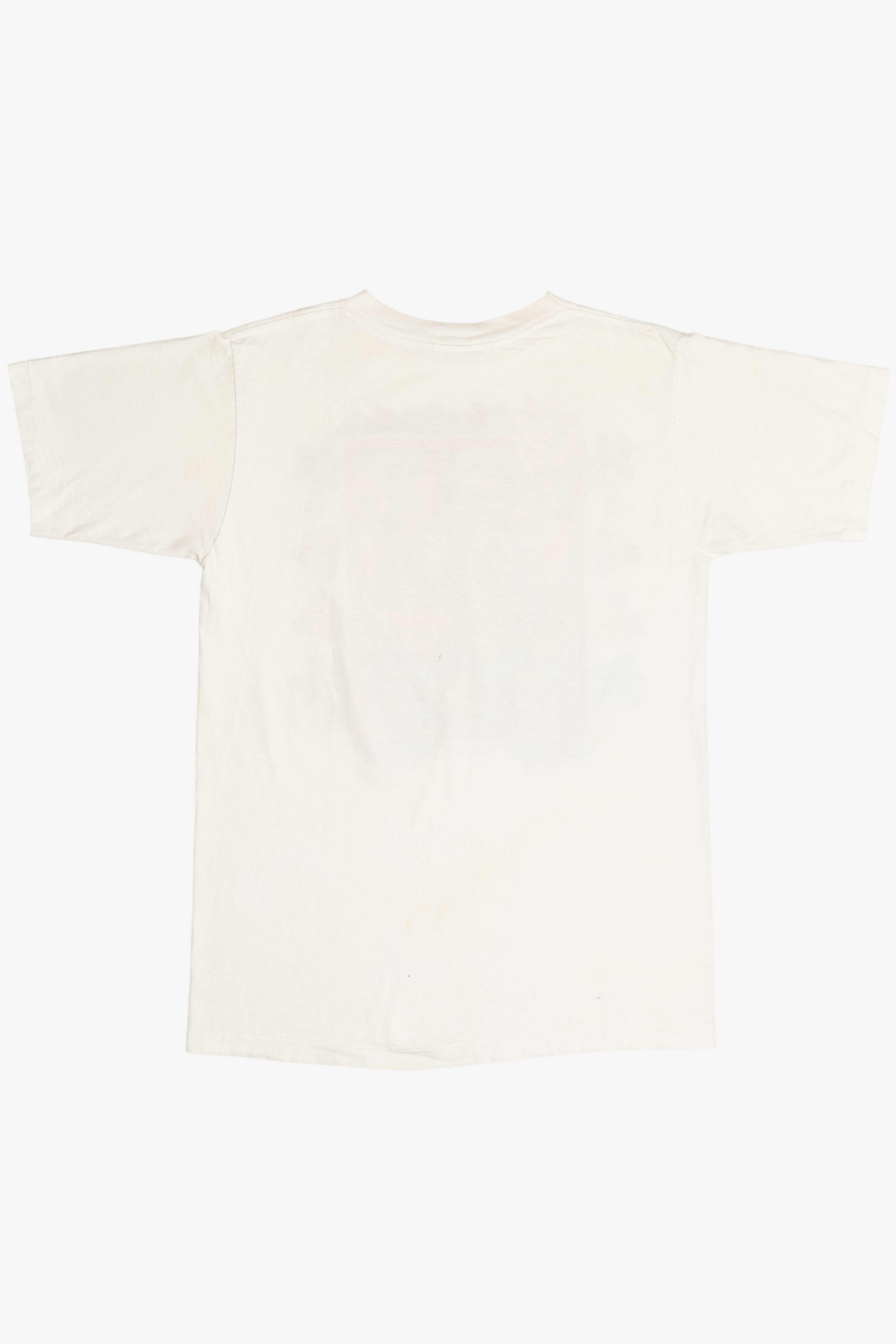 Vintage "The Tropics" Beach Illustration Alore Single Stitch T-Shirt (1990s)