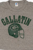 Vintage Gray Gallatin High School Football Cropped T-Shirt (1990s)