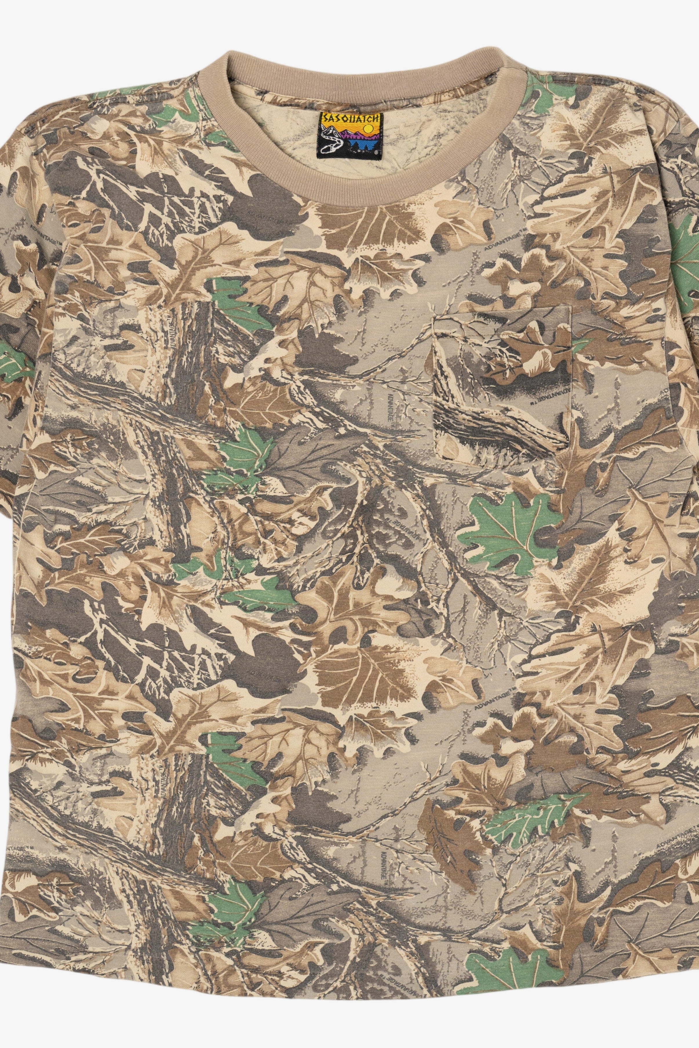 Vintage Sasquatch Camouflage T-Shirt (1990s)