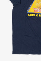 Vintage Navy Blue Camel 75th Anniversary T-Shirt (1980s)