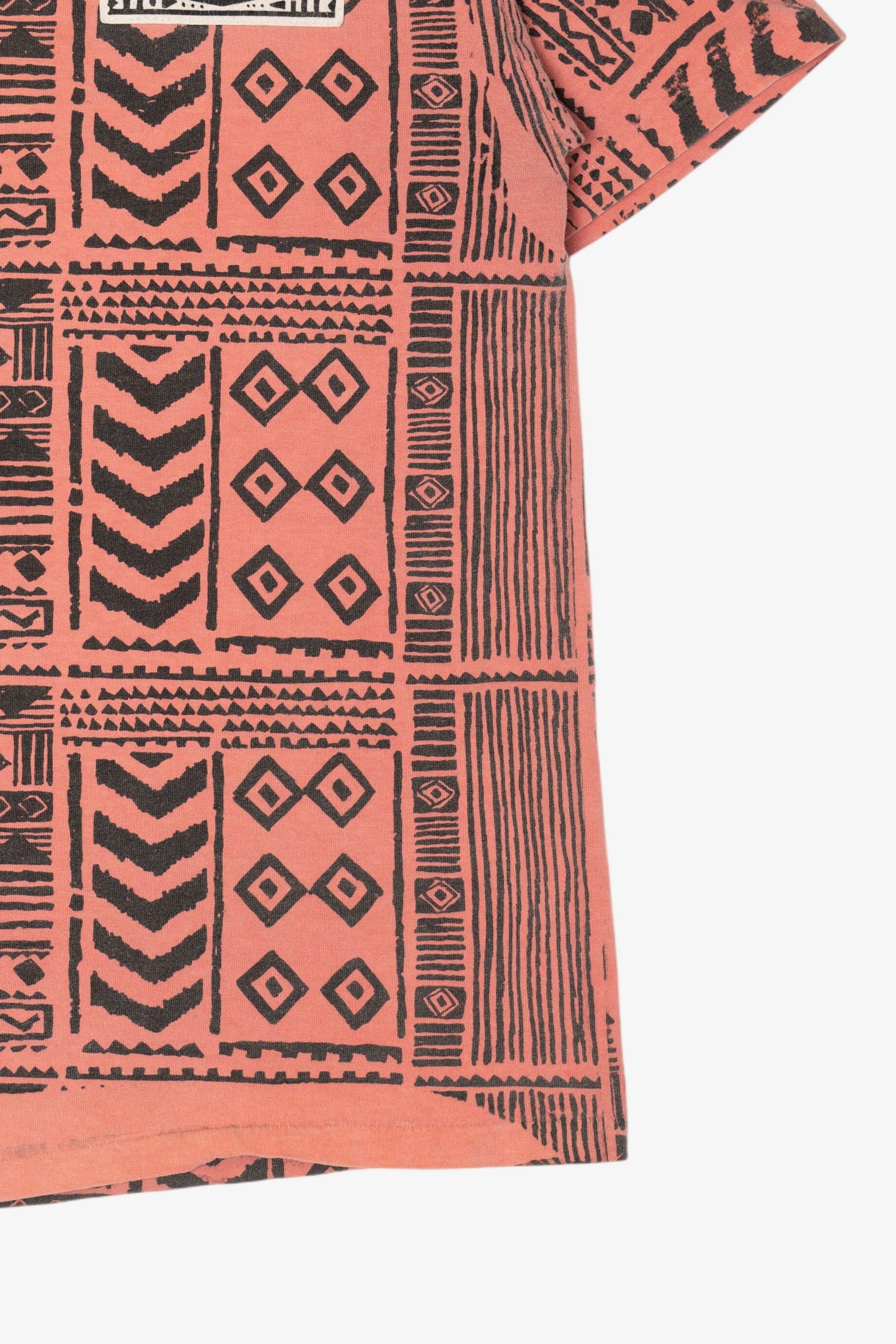 Vintage Salmon All Over Print Pattern T-Shirt (1990s)