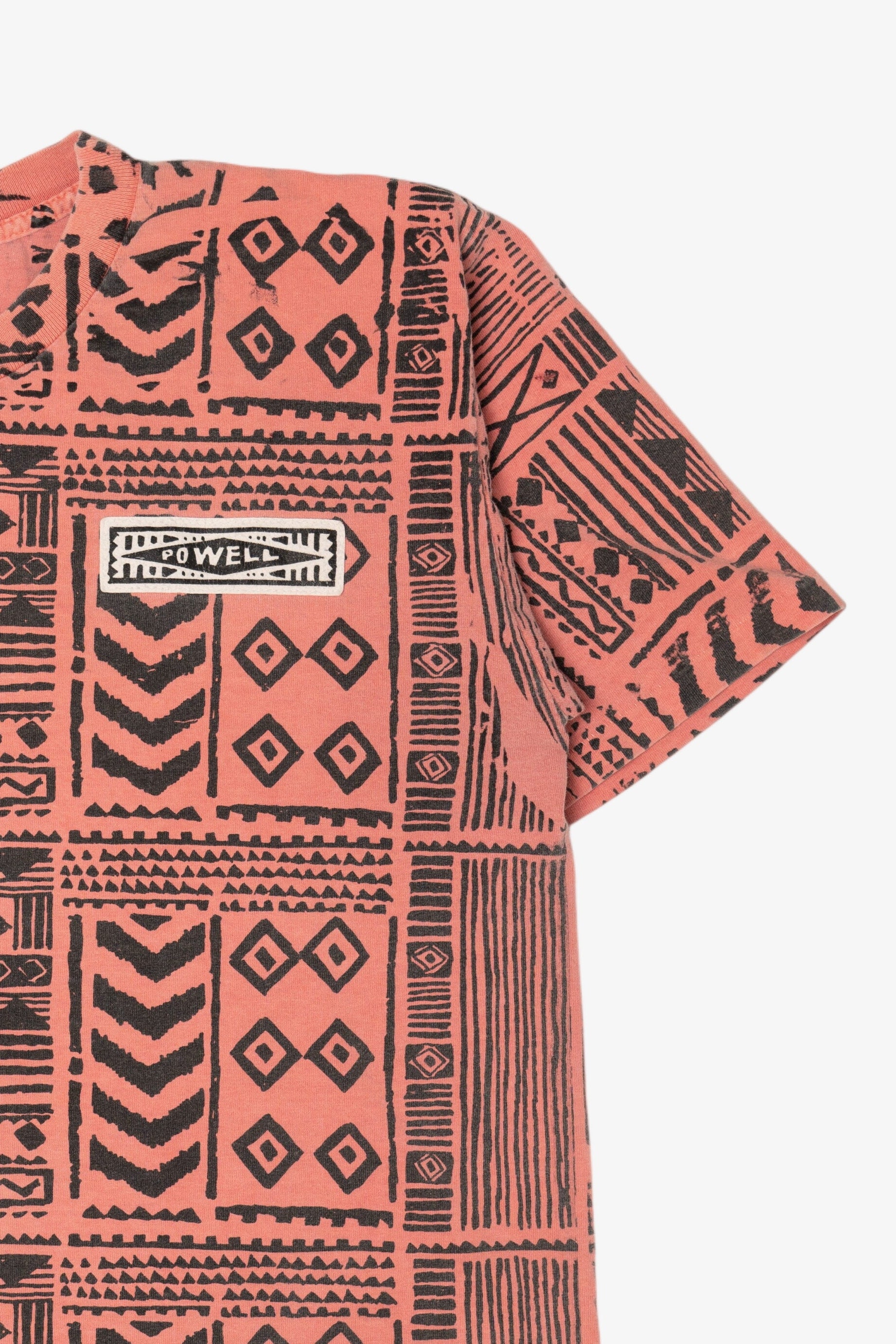 Vintage Salmon All Over Print Pattern T-Shirt (1990s)