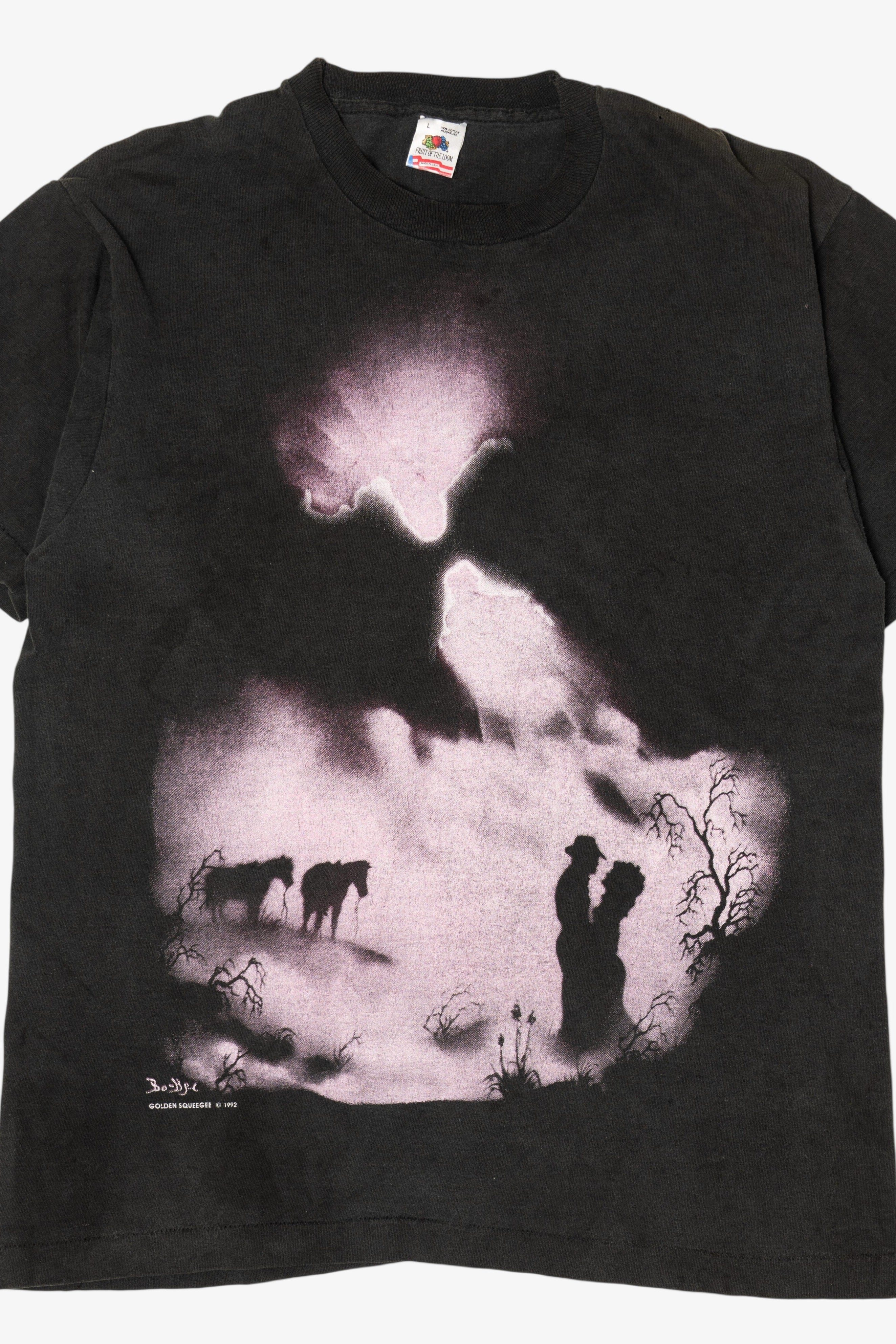 Vintage Cowboys Under Sky Single Stitch T-Shirt (1990s)