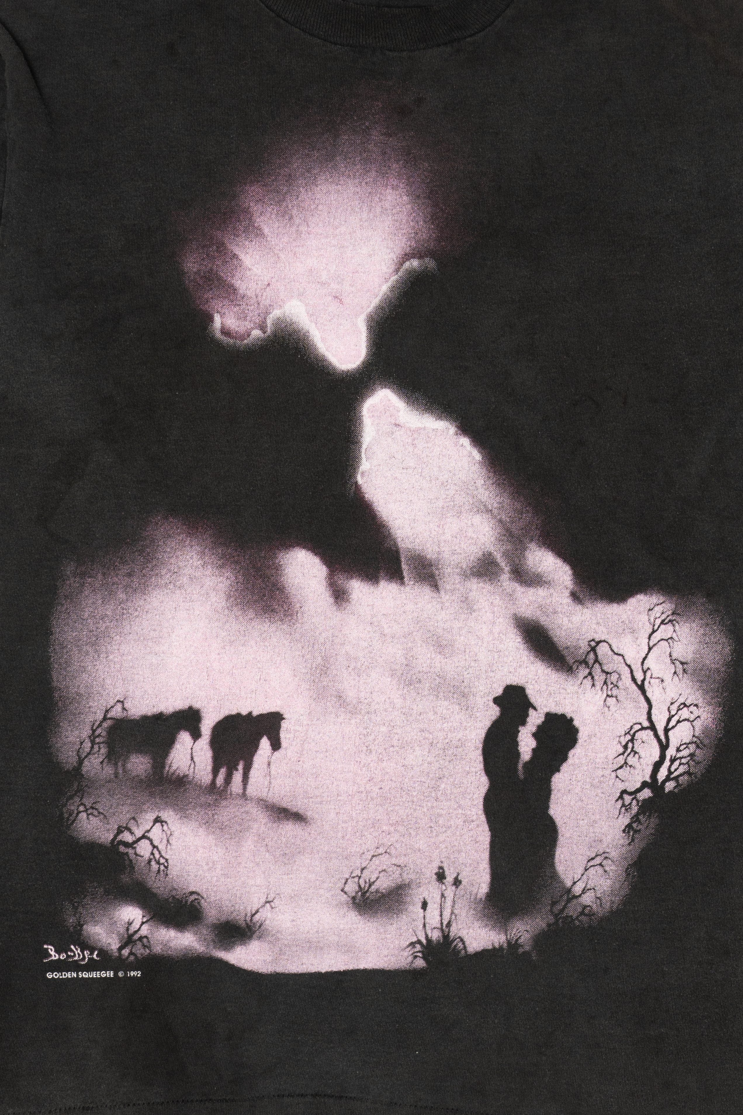 Vintage Cowboys Under Sky Single Stitch T-Shirt (1990s)