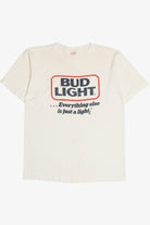 Vintage Bud Light Beer "...Everything Else Is Just A Light" T-Shirt (1990s)