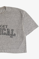 Vintage "Let's Get Physical" Crop Top T-Shirt (1990s)