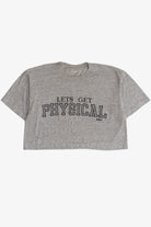 Vintage "Let's Get Physical" Crop Top T-Shirt (1990s)