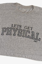 Vintage "Let's Get Physical" Crop Top T-Shirt (1990s)