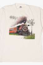 Vintage Train Railroad Crossing Single Stitch T-Shirt (1990s)