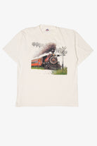 Vintage Train Railroad Crossing Single Stitch T-Shirt (1990s)