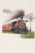 Vintage Train Railroad Crossing Single Stitch T-Shirt (1990s)