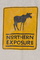 Vintage Northern Exposure Moose Crossing Sign T-Shirt (1990s)