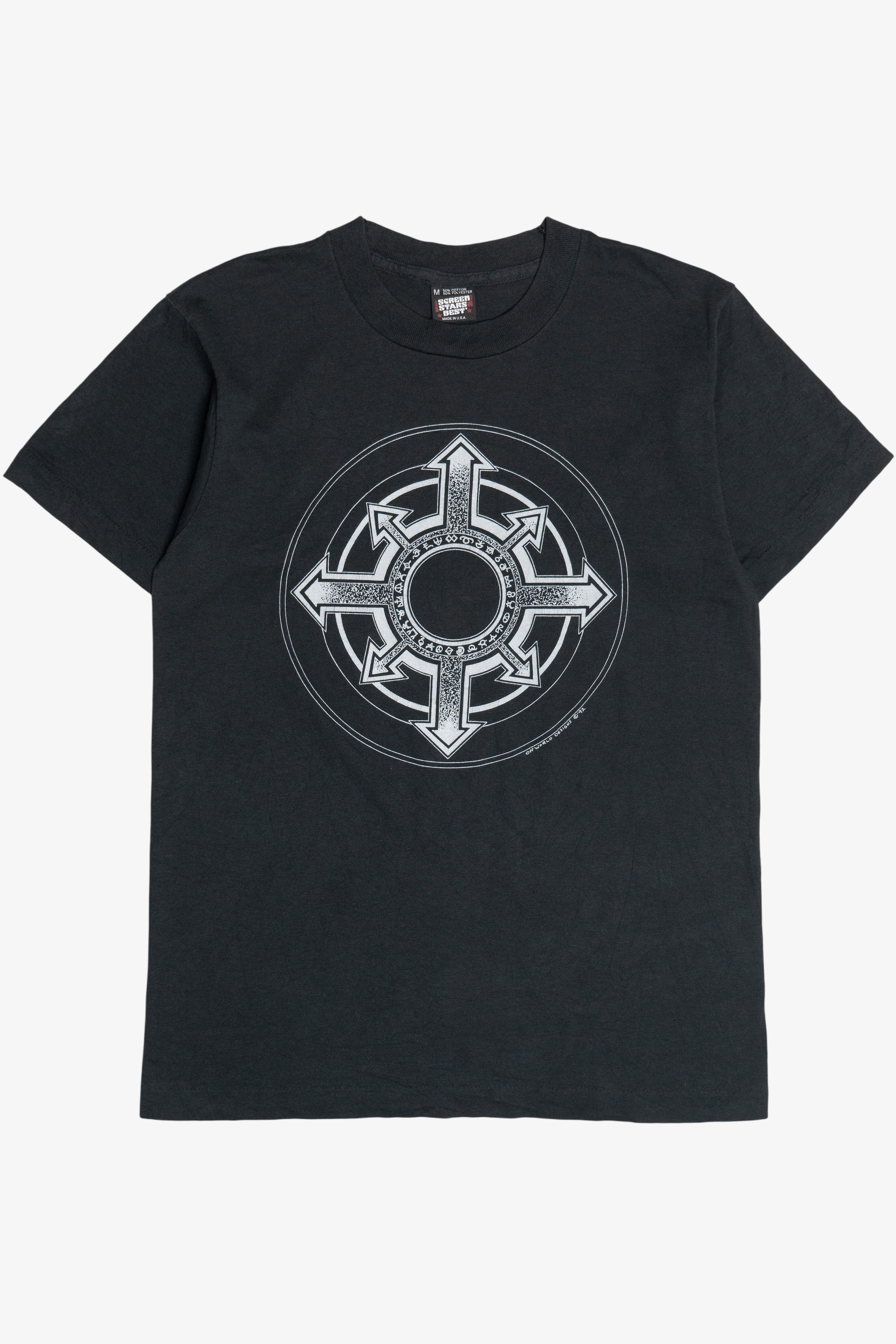 DEVISE WORKS KRSC TOP 紋章柄 Vintage Chaos Rune Symbol Off World Designs T-Shirt (1990s) – Ragstock