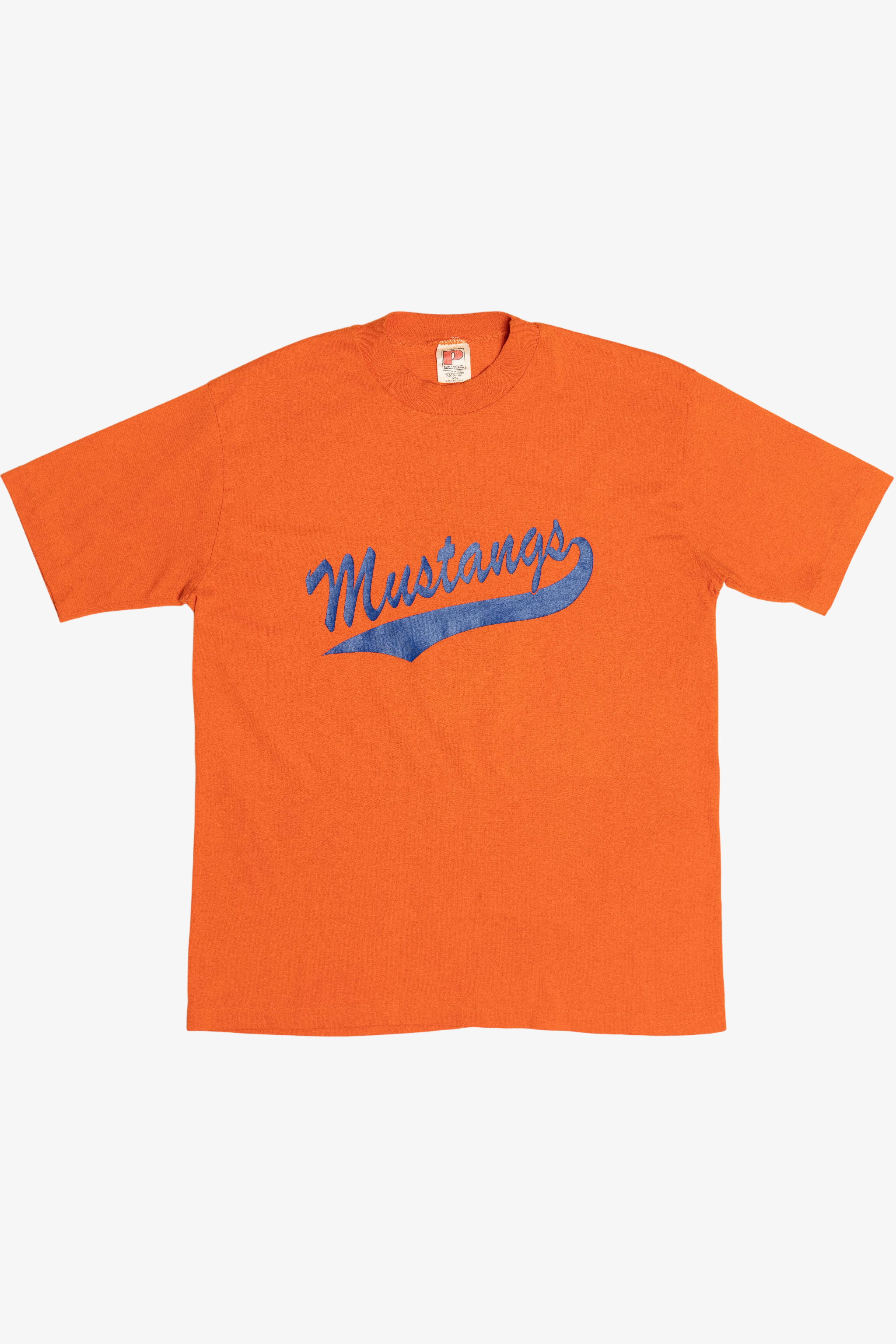 Vintage "Mustangs" #1 Single Stitch Sports T-Shirt (1990s)