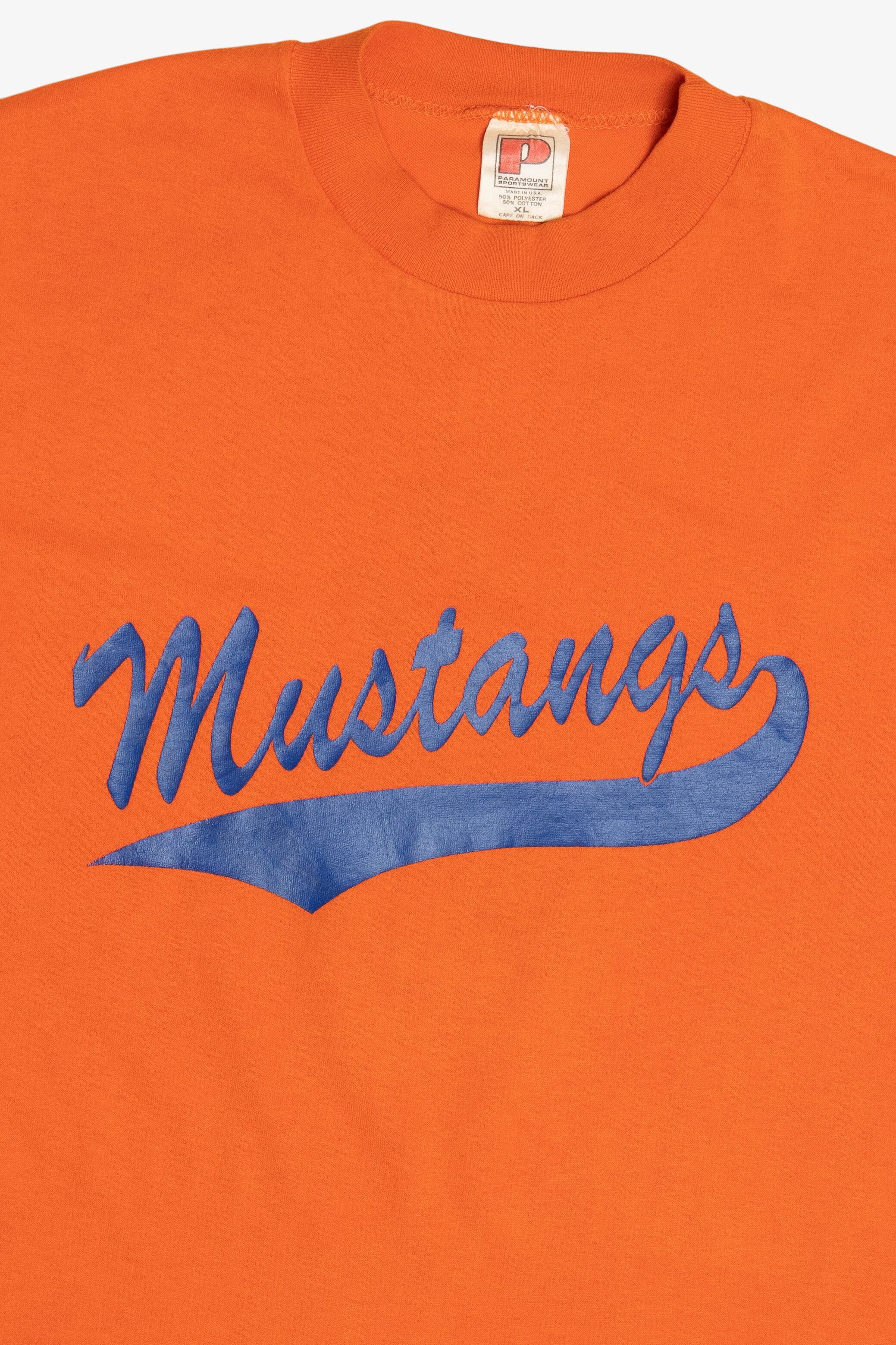 Vintage "Mustangs" #1 Single Stitch Sports T-Shirt (1990s)