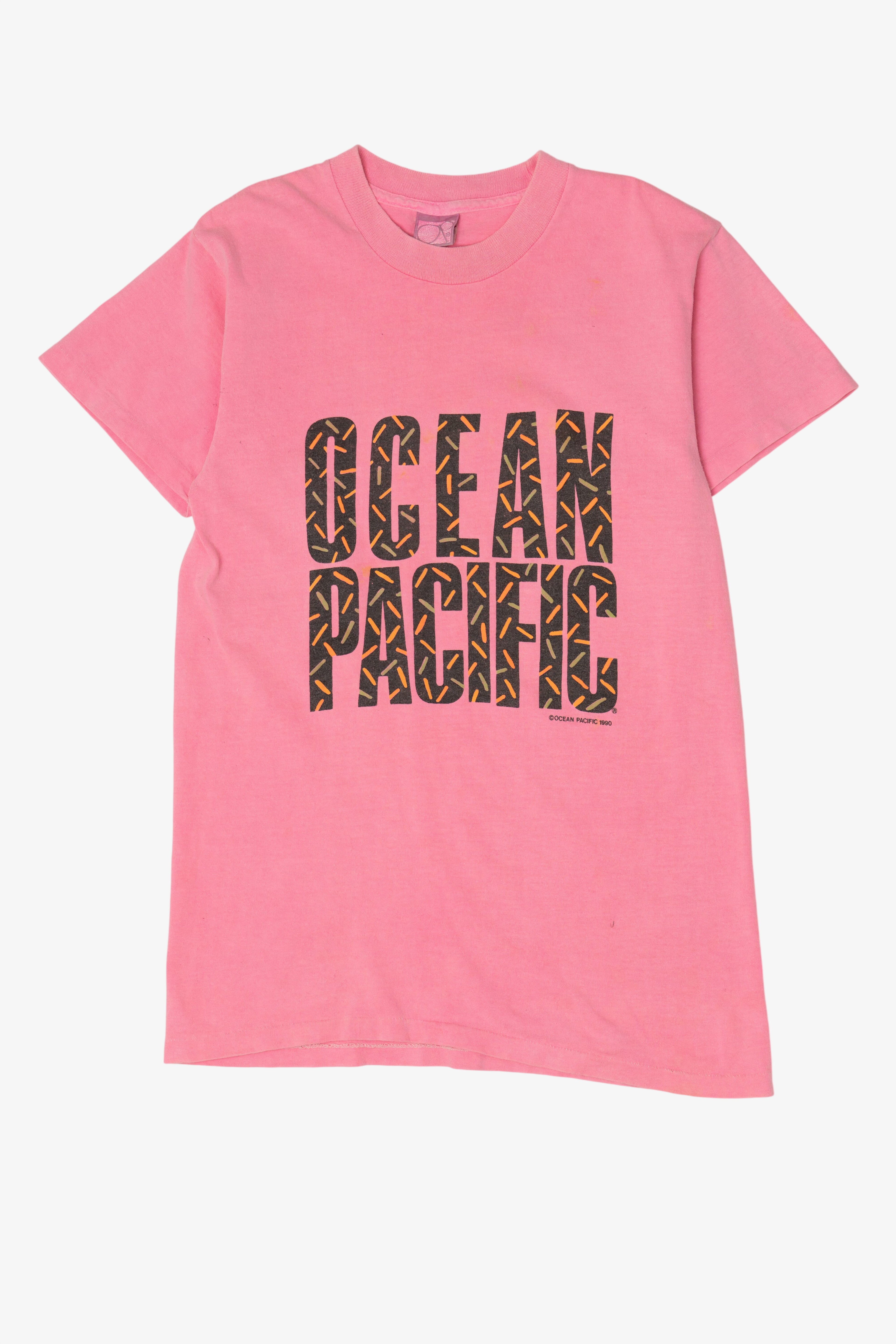 Vintage Pink Ocean Pacific Single Stitch T-Shirt (1990s)