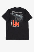 Vintage Heckler & Koch "When Negotiations Fail" Gun T-Shirt (1990s)