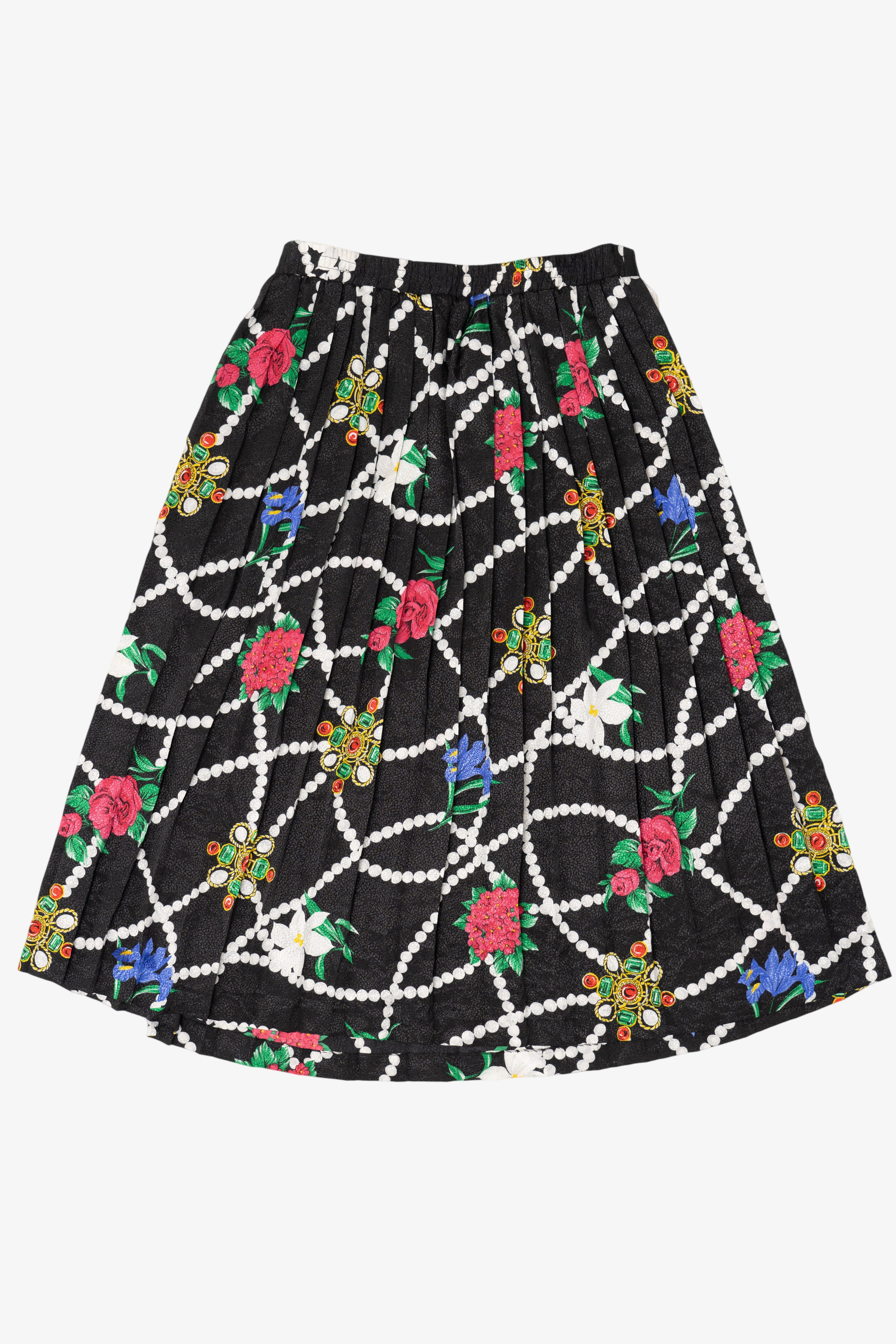 Vintage Andrea Gayle Floral Skirt (1990s)