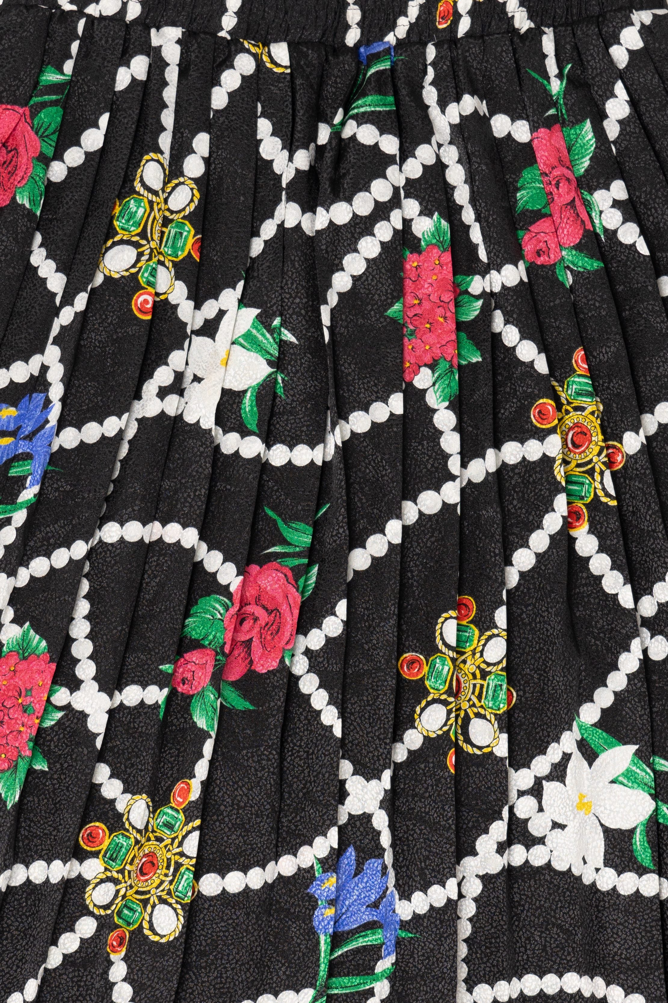 Vintage Andrea Gayle Floral Skirt (1990s)