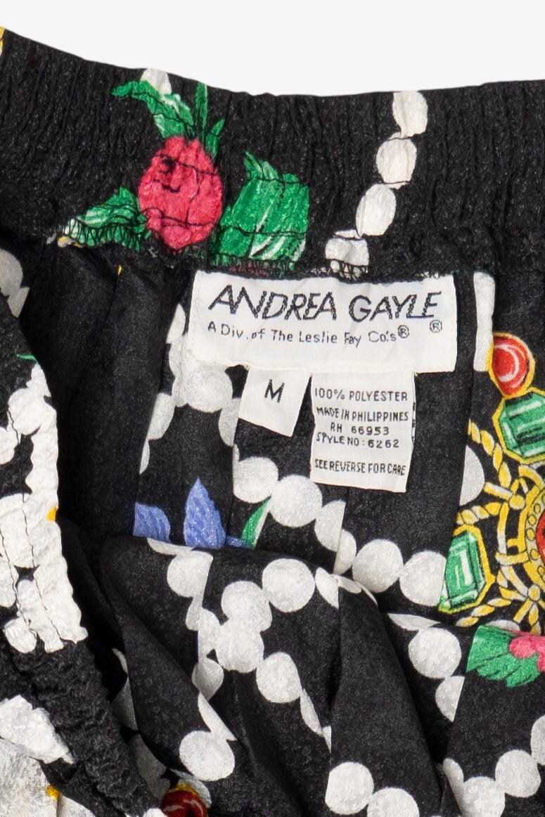 Vintage Andrea Gayle Floral Skirt (1990s)