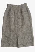 Vintage Herringbone Wool Lined Skirt (1980s)