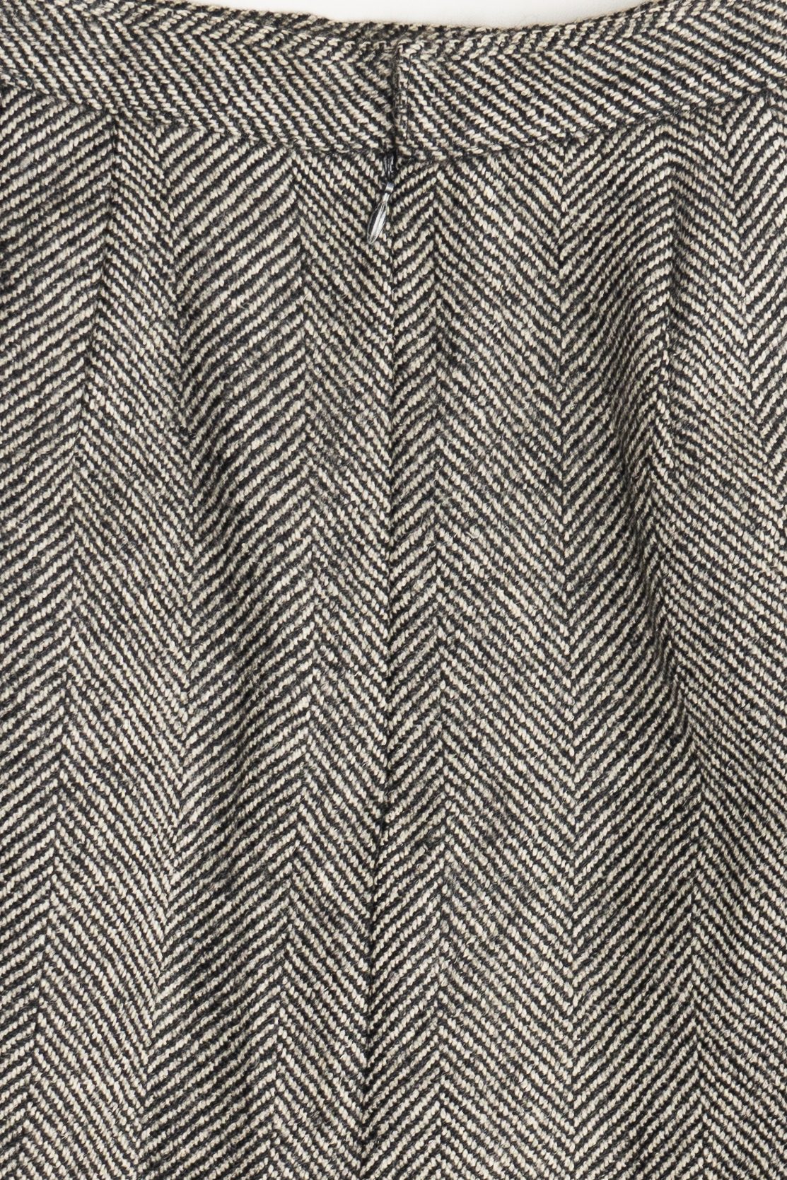 Vintage Herringbone Wool Lined Skirt (1980s)