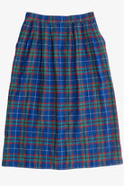 Vintage Pendleton Plaid Wool Midi Skirt (1980s)