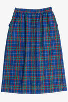 Vintage Pendleton Plaid Wool Midi Skirt (1980s)