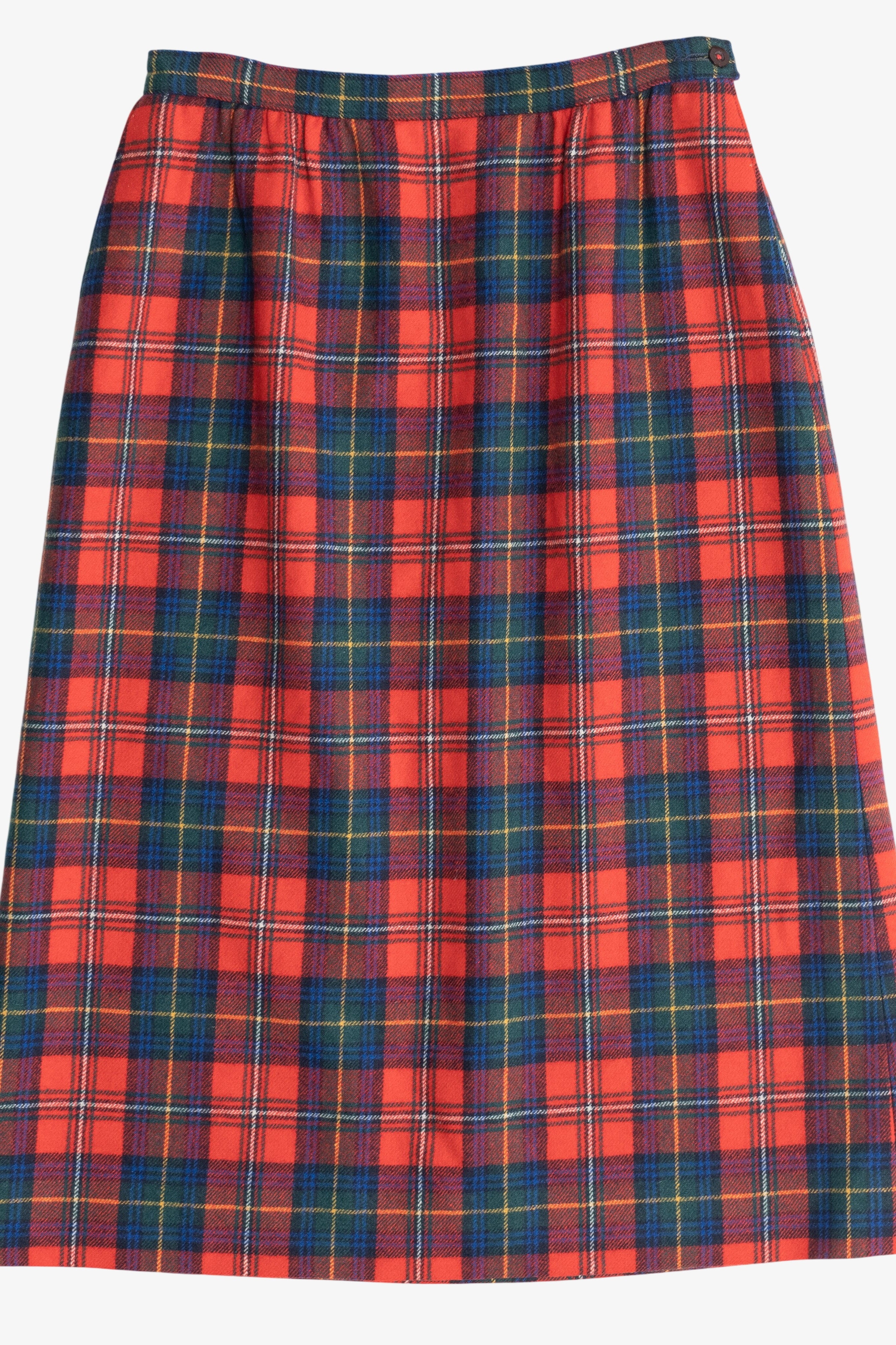Vintage Pendleton Authentic Boyd Tartan Wool Midi Skirt (1980s)