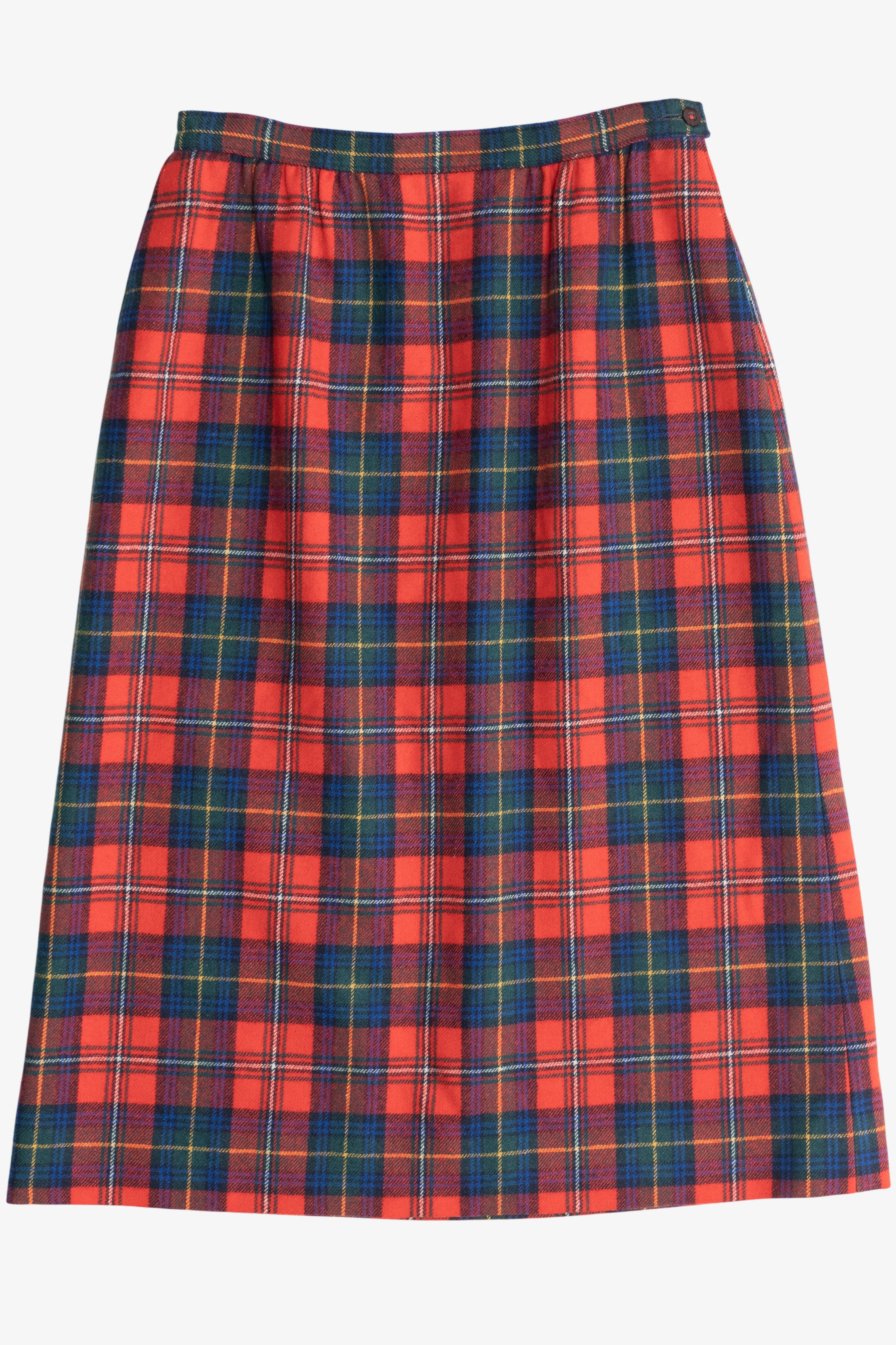 Vintage Pendleton Authentic Boyd Tartan Wool Midi Skirt (1980s)