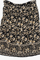 Vintage Black Floral Liz Baker Essentials Skirt (1990s)