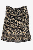 Vintage Black Floral Liz Baker Essentials Skirt (1990s)