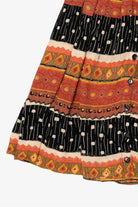 Vintage Black And Orange Tier Pattern Exclusive Bottom (1990s)