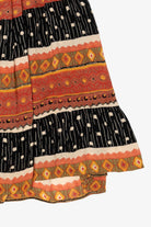 Vintage Black And Orange Tier Pattern Exclusive Bottom (1990s)